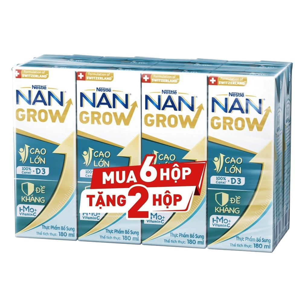 Sữa pha sẵn Nan Grow 8x180ml (cho trẻ từ 12 tháng) hình 1