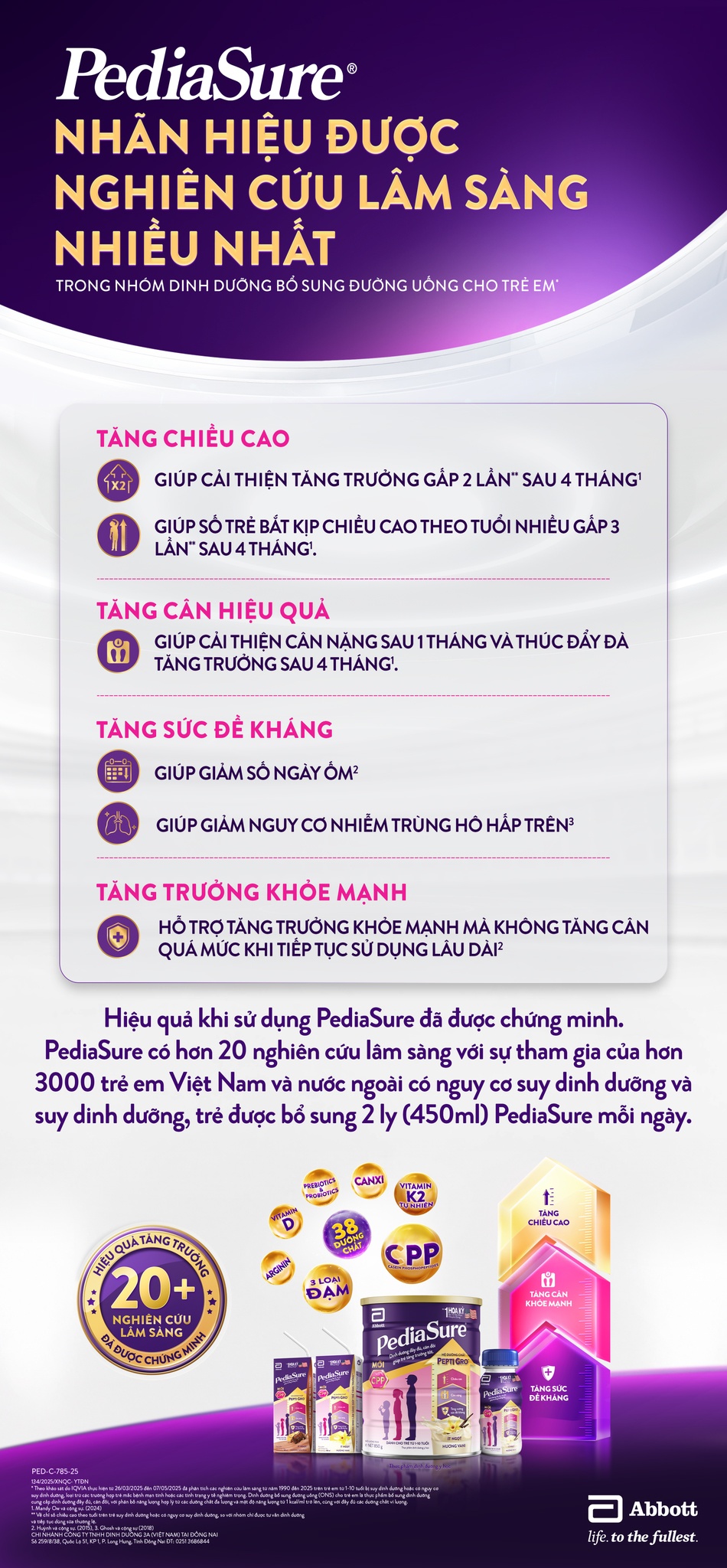 Sữa nước PediaSure BA 1+ hương Vani 237ml cho bé từ 1-10 tuổi hình 5