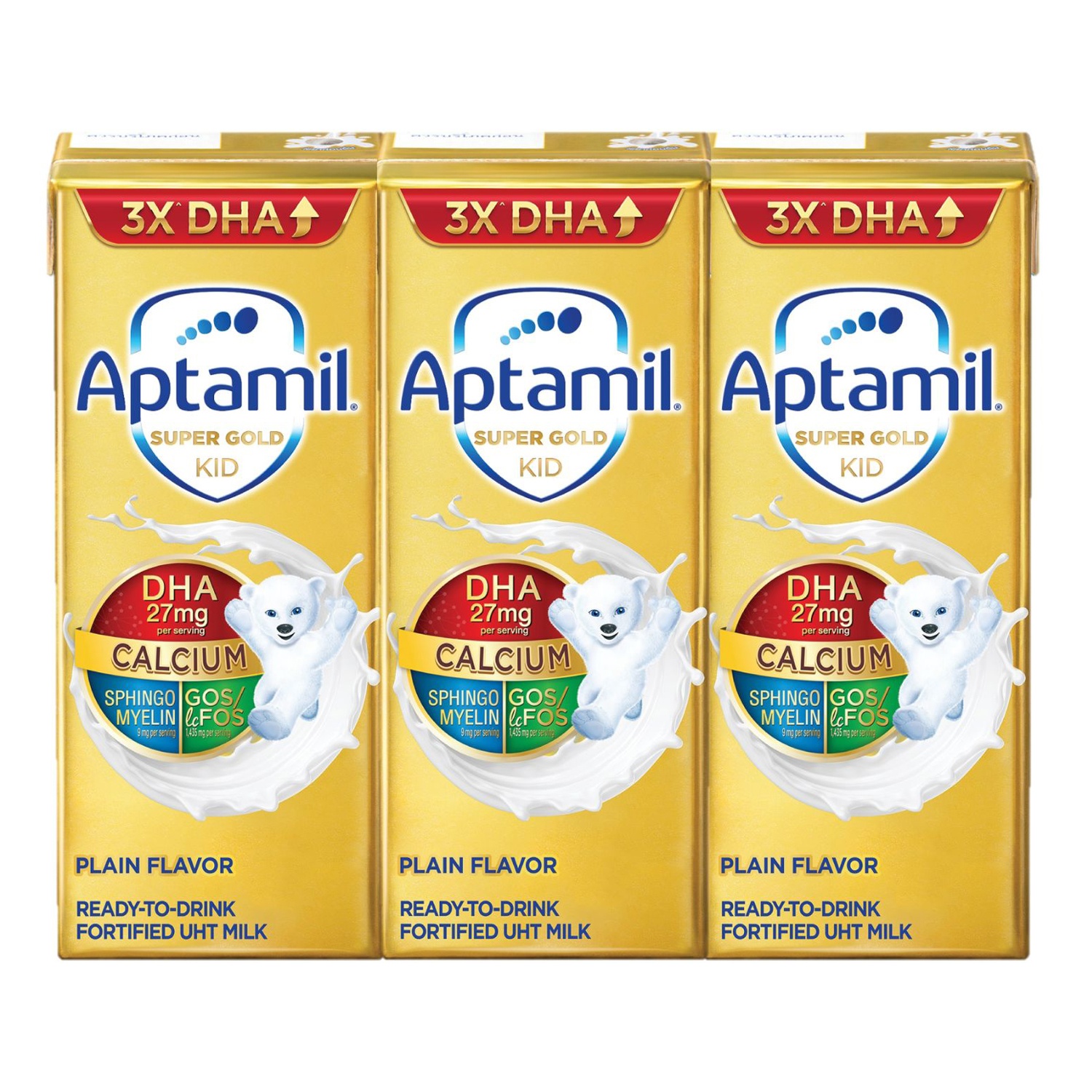Sữa pha sẵn Aptamil Super Gold Kid 3x180ml hình 1
