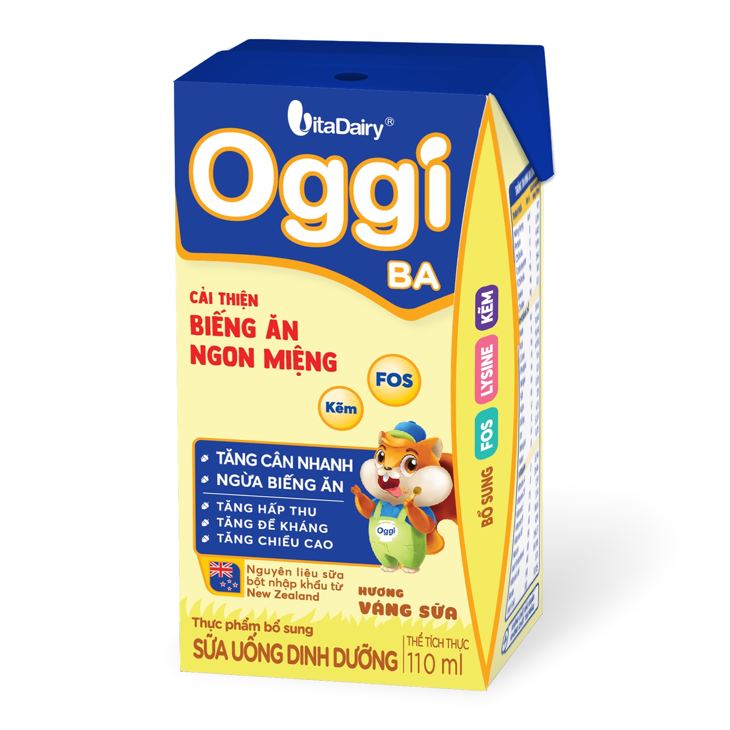 Sữa pha sẵn Oggi BA 4x110ml