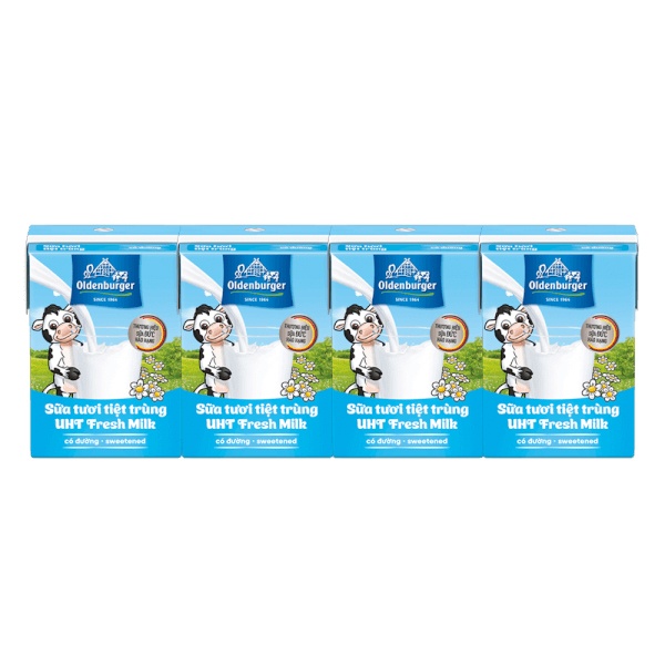 Sữa tươi tiệt trùng có đường Oldenburger 4x110ml hình 1