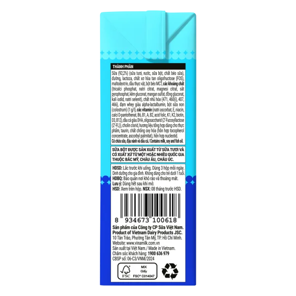 Sữa uống dinh dưỡng Dielac Grow Plus New (4x110ml) cho bé trên 1 tuổi hình 3