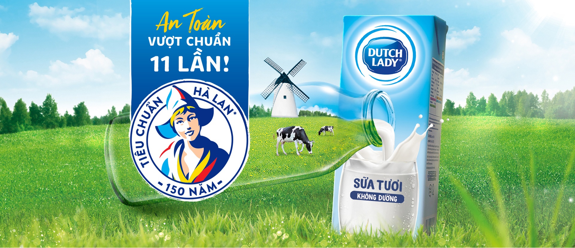 Sữa tươi tiệt trùng cho bé Dutch Lady