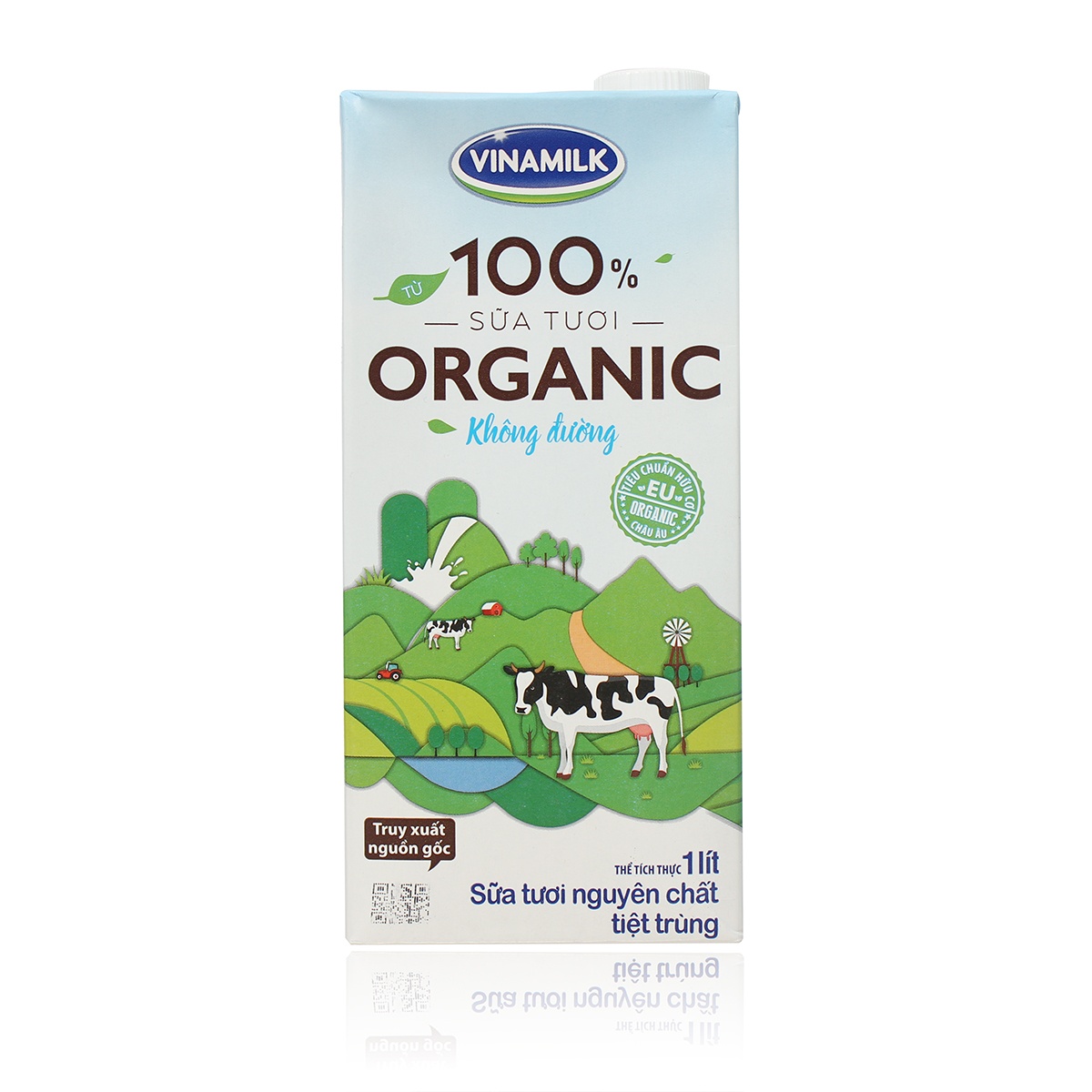 Sữa tươi tiệt trùng không đường Vinamilk Organic 1L hình 1