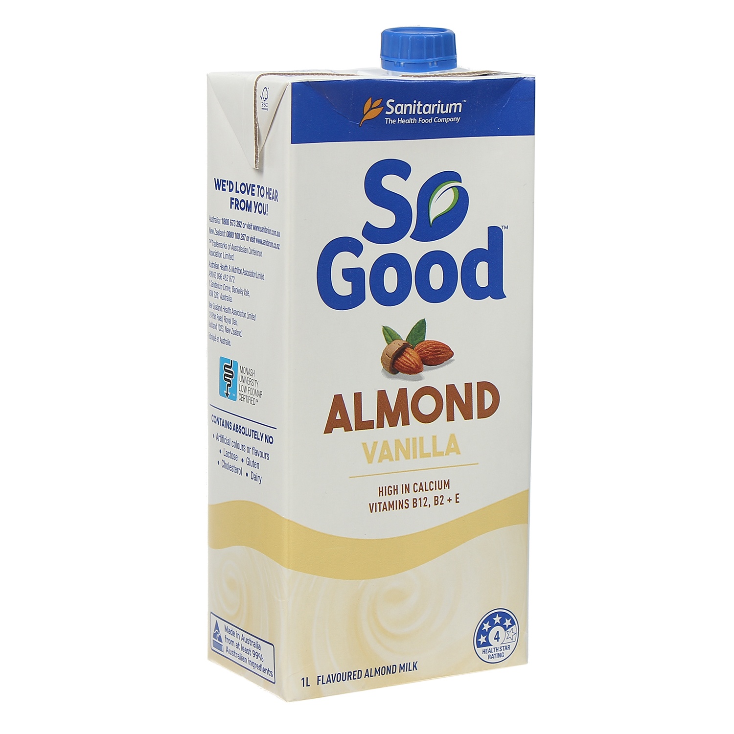 Sữa hạnh nhân Vani So Good (1Lít) hình 2