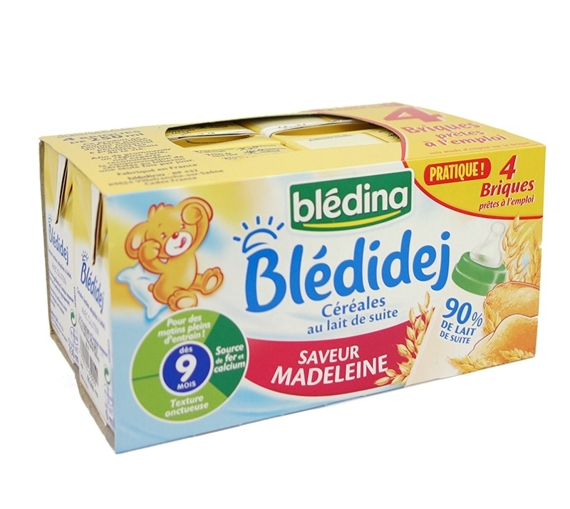 Sữa nước Bledina Madeleine vị bánh mỳ nướng 250ml hình 1