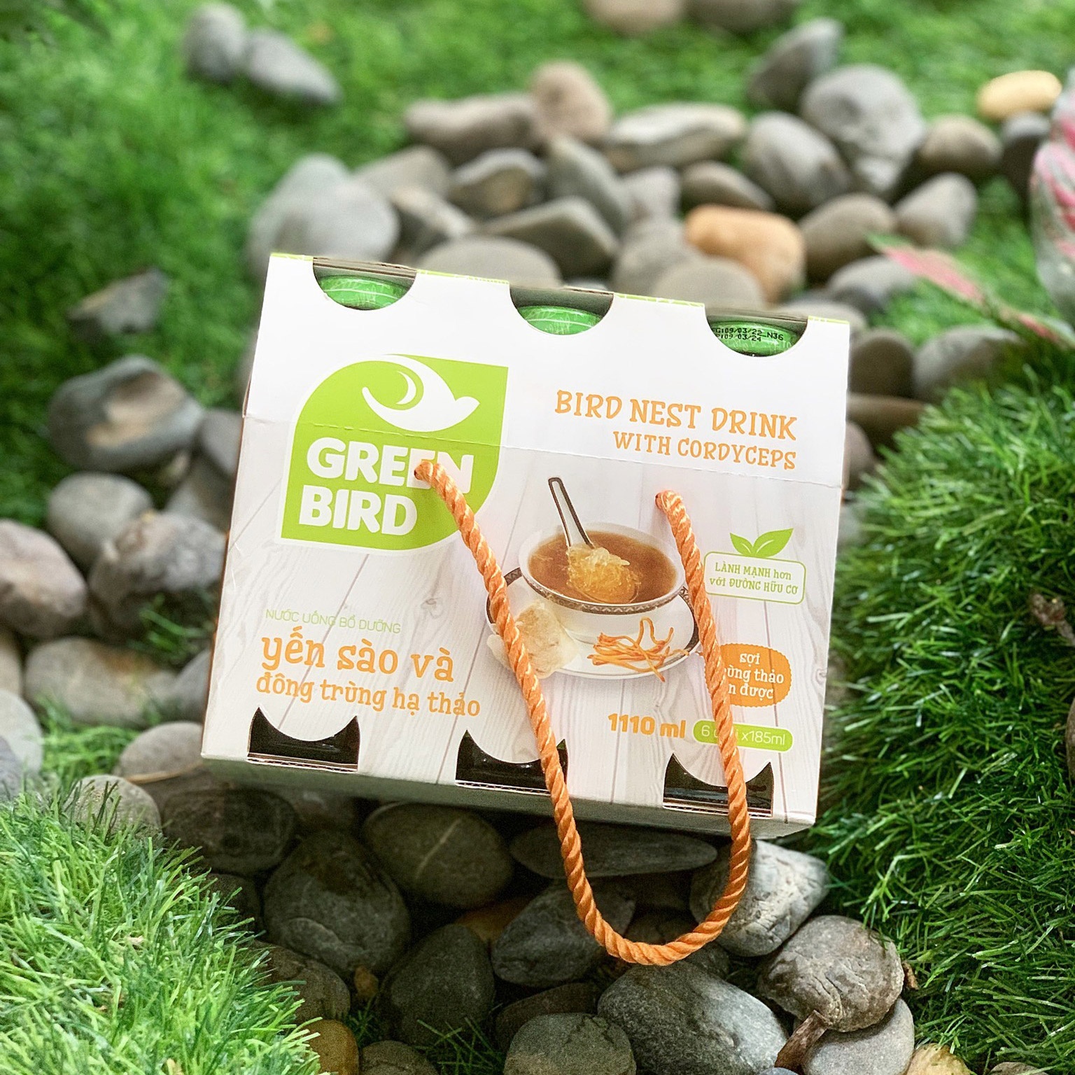 Yến sào đông trùng hạ thảo GreenBird (6x185ml) hình 4