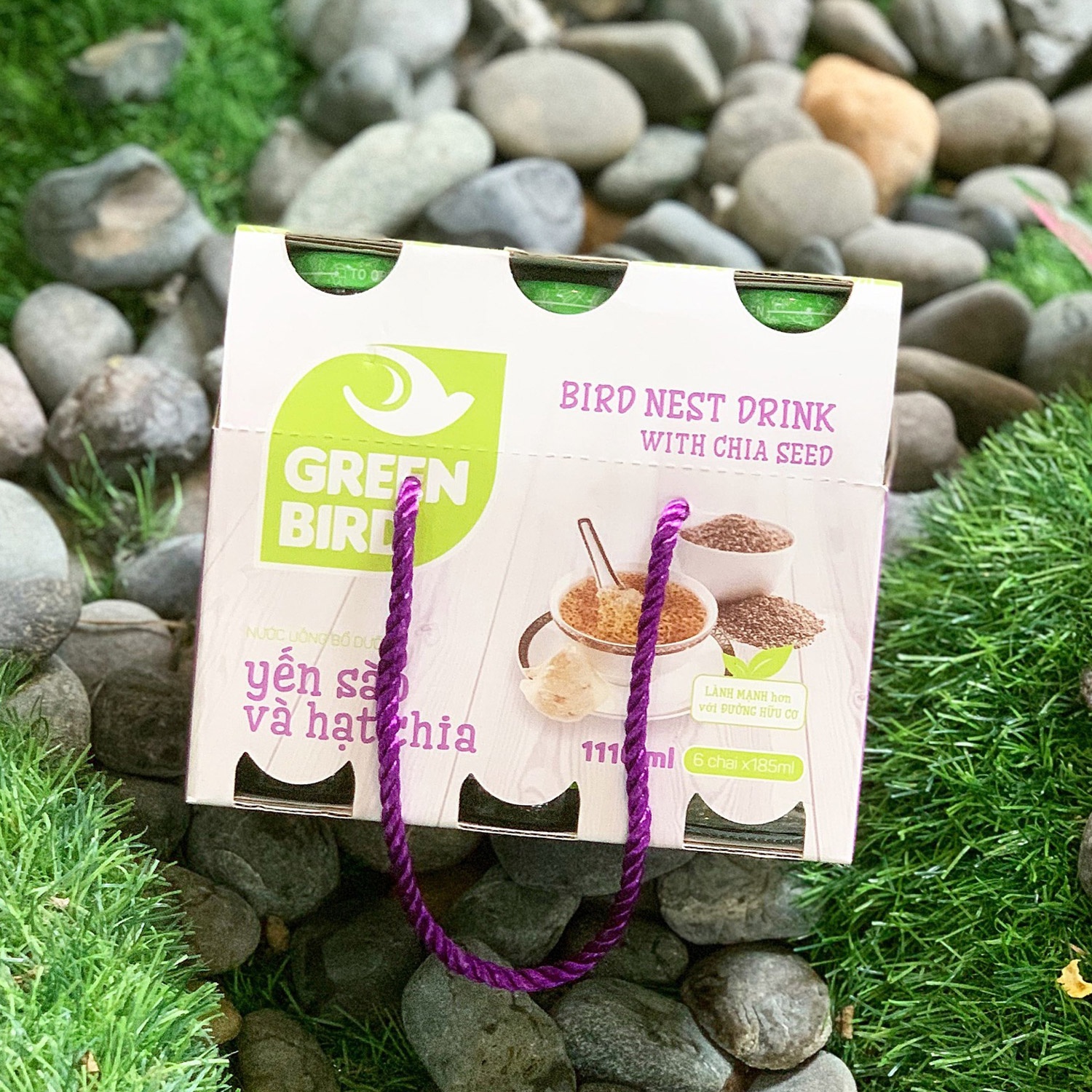 Yến sào hạt chia Green Bird (6x185ml) hình 4