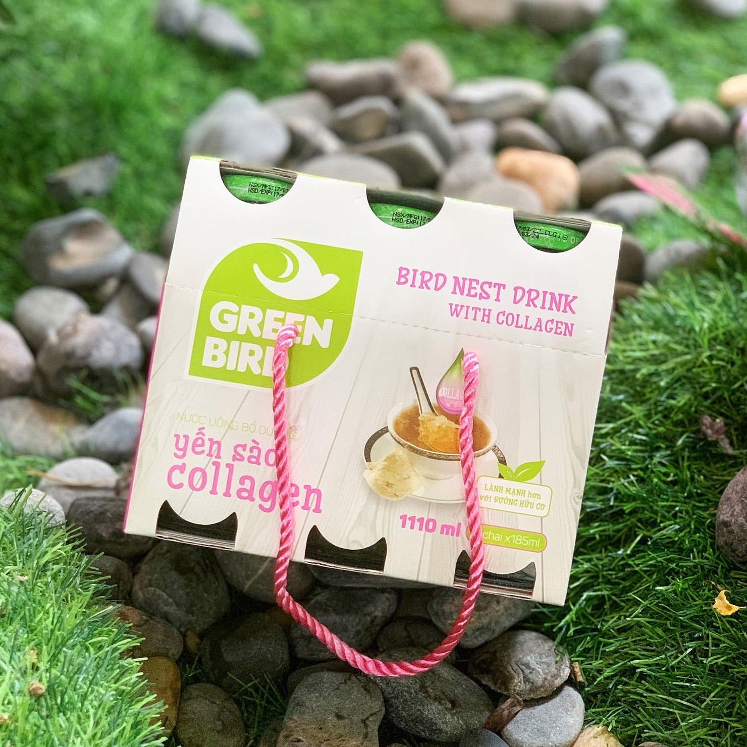 Yến sào bổ sung Collagen Green Bird (6x185ml) hình 2