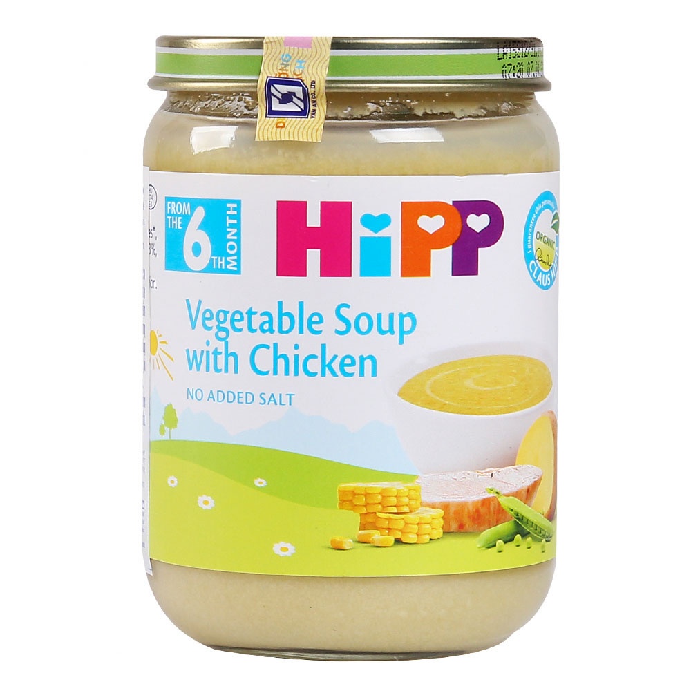 Dinh dưỡng đóng lọ Hipp Súp Thịt gà rau tổng hợp 7973 (190g) hình 1