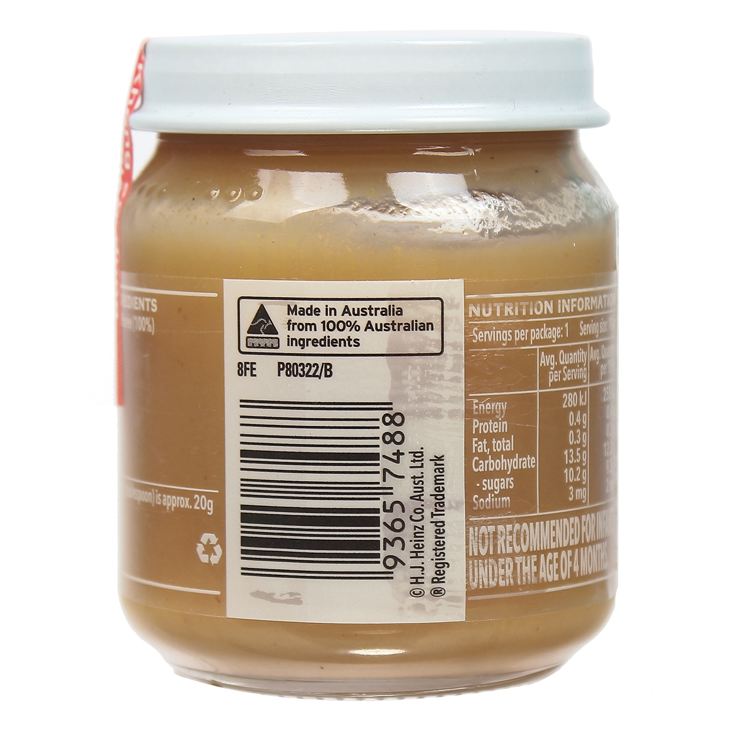 Dinh dưỡng đóng lọ Heinz Custard vị lê nghiền hình 2