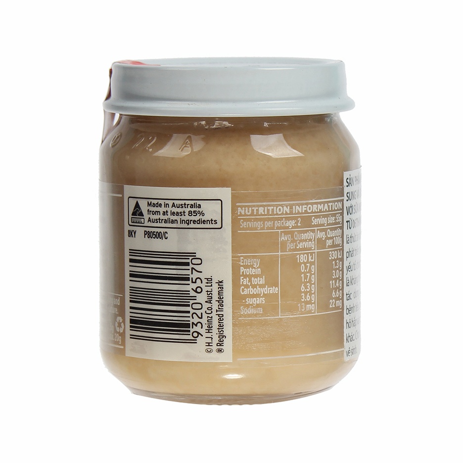 Dinh dưỡng đóng lọ Heinz vị dâu chuối 6570 (110g) hình 2