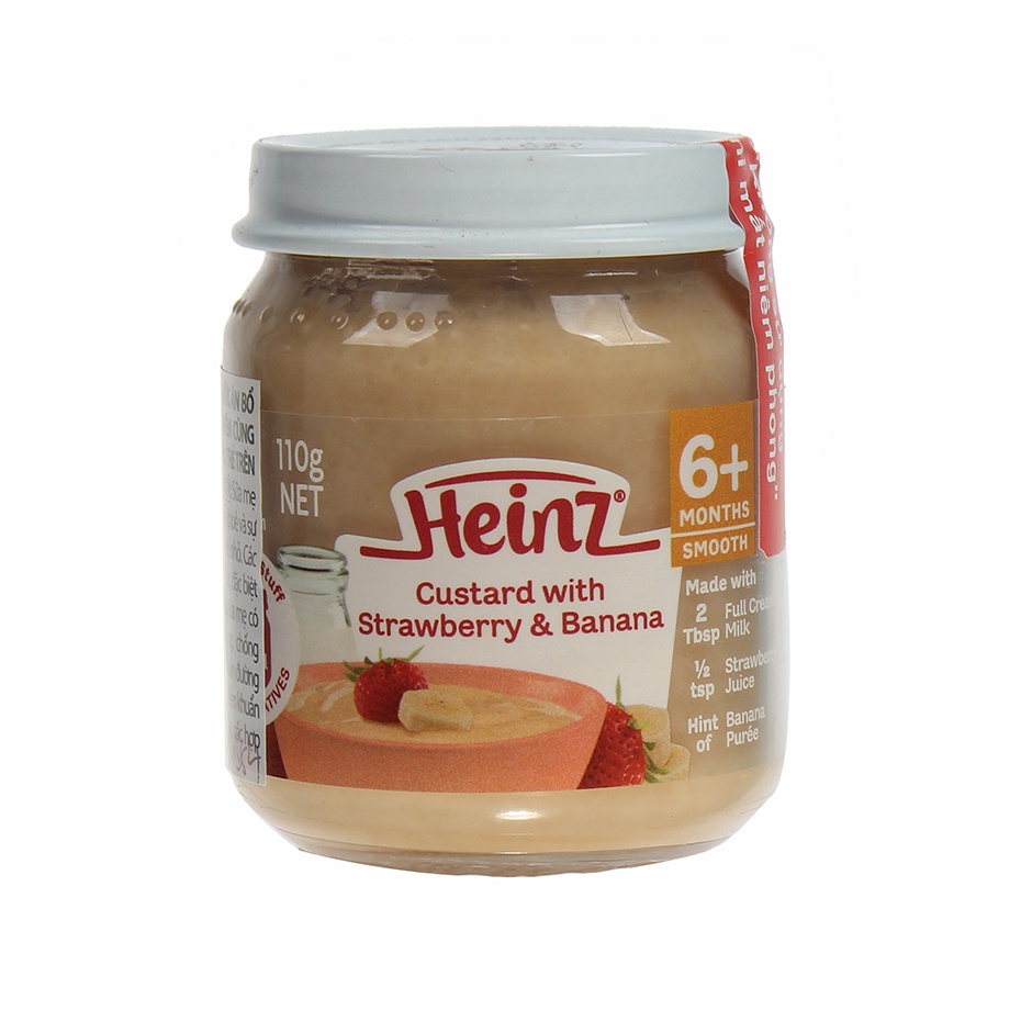 Dinh dưỡng đóng lọ Heinz vị dâu chuối 6570 (110g) hình 1