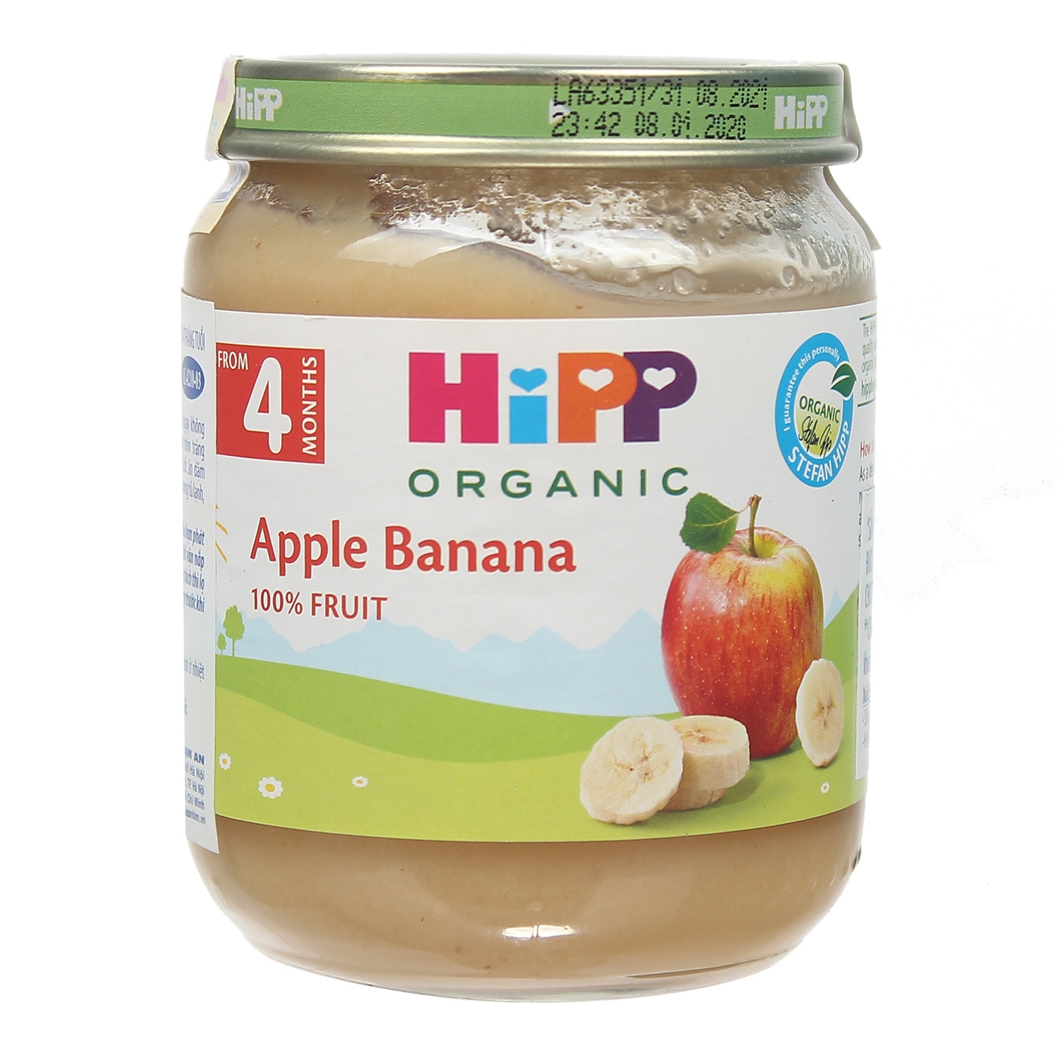 Dinh dưỡng đóng lọ HiPP chuối táo 4210 (125g) hình 1