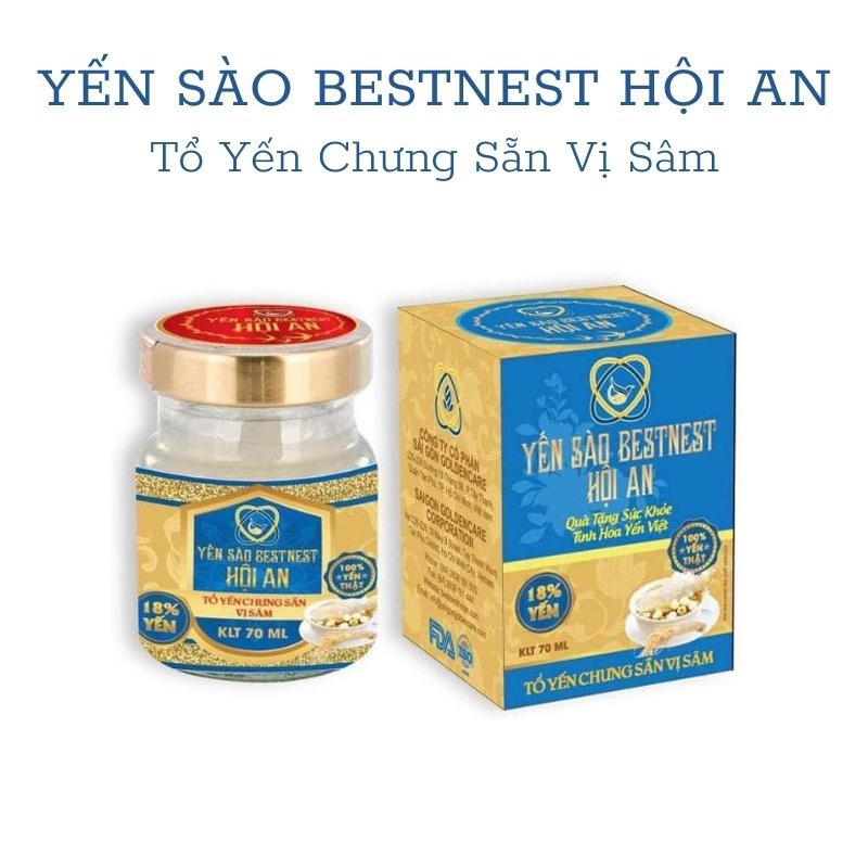 Tổ yến chưng Bestnest Hội An Hương vị sâm Lọ 70ml hình 1