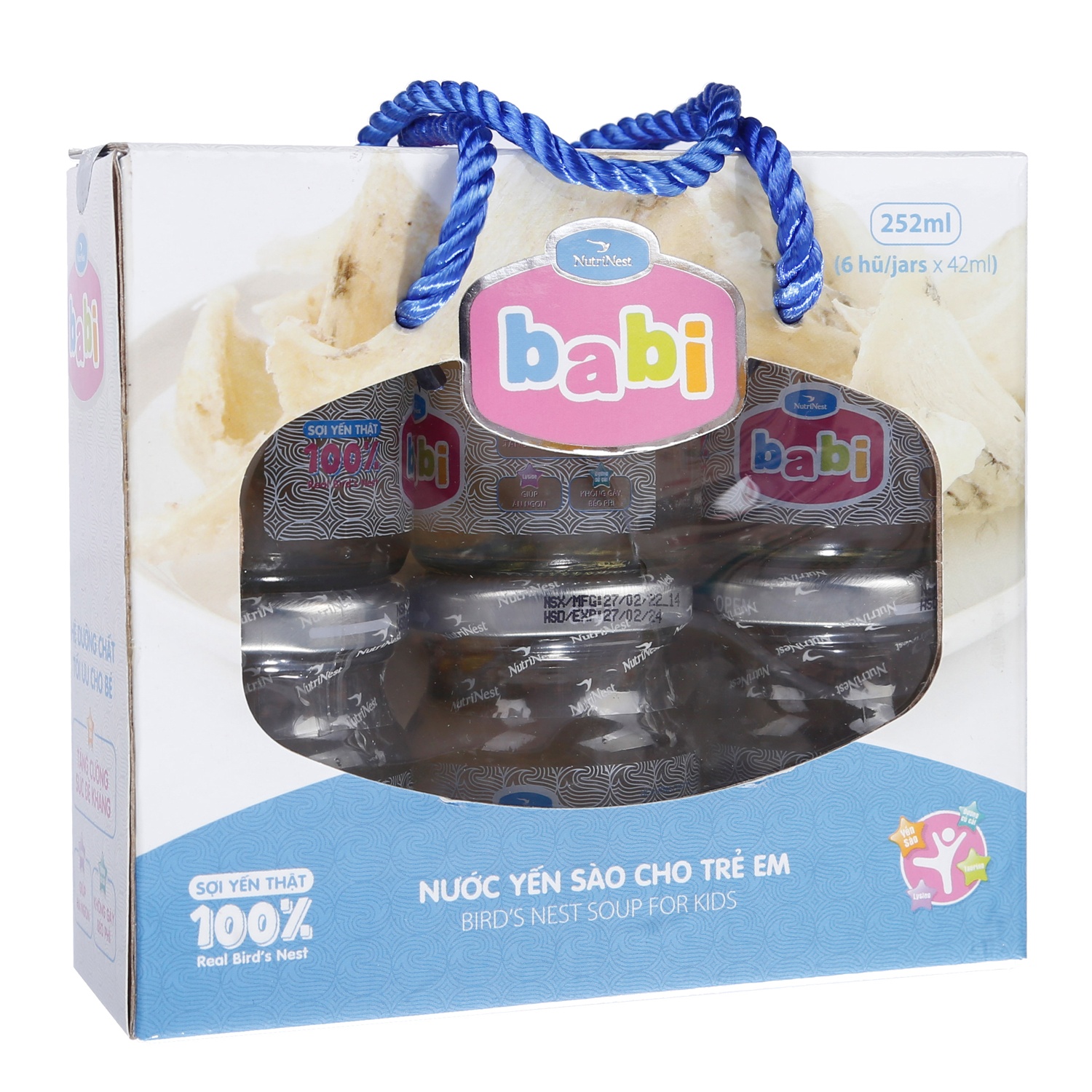 Nước yến sào Babi Bird Nutrinest  (6x42g) hình 1