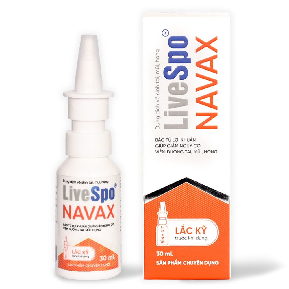 Bình xịt vệ sinh tai, mũi, họng LiveSpo Navax nhựa 30ml hình 1