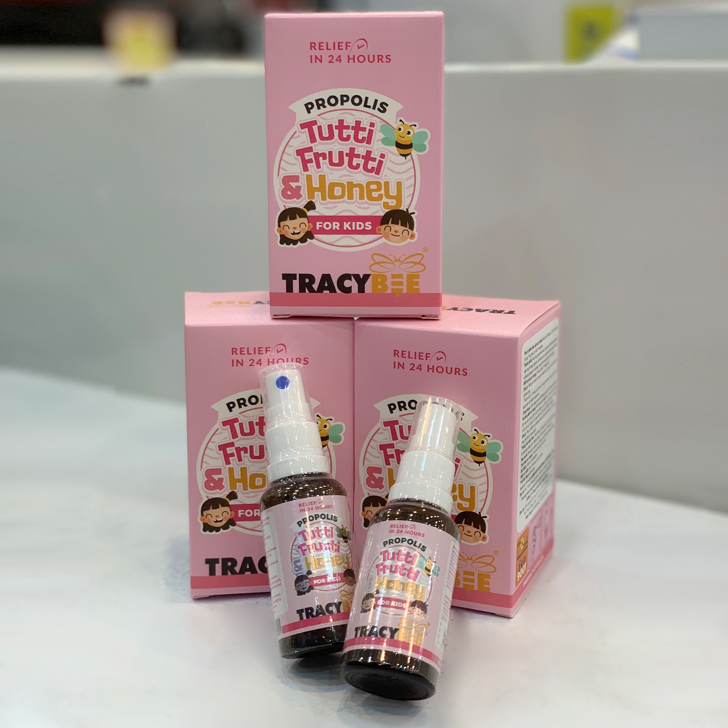 Keo ong Tracybee vị trái cây trị viêm họng 30ml hình 4