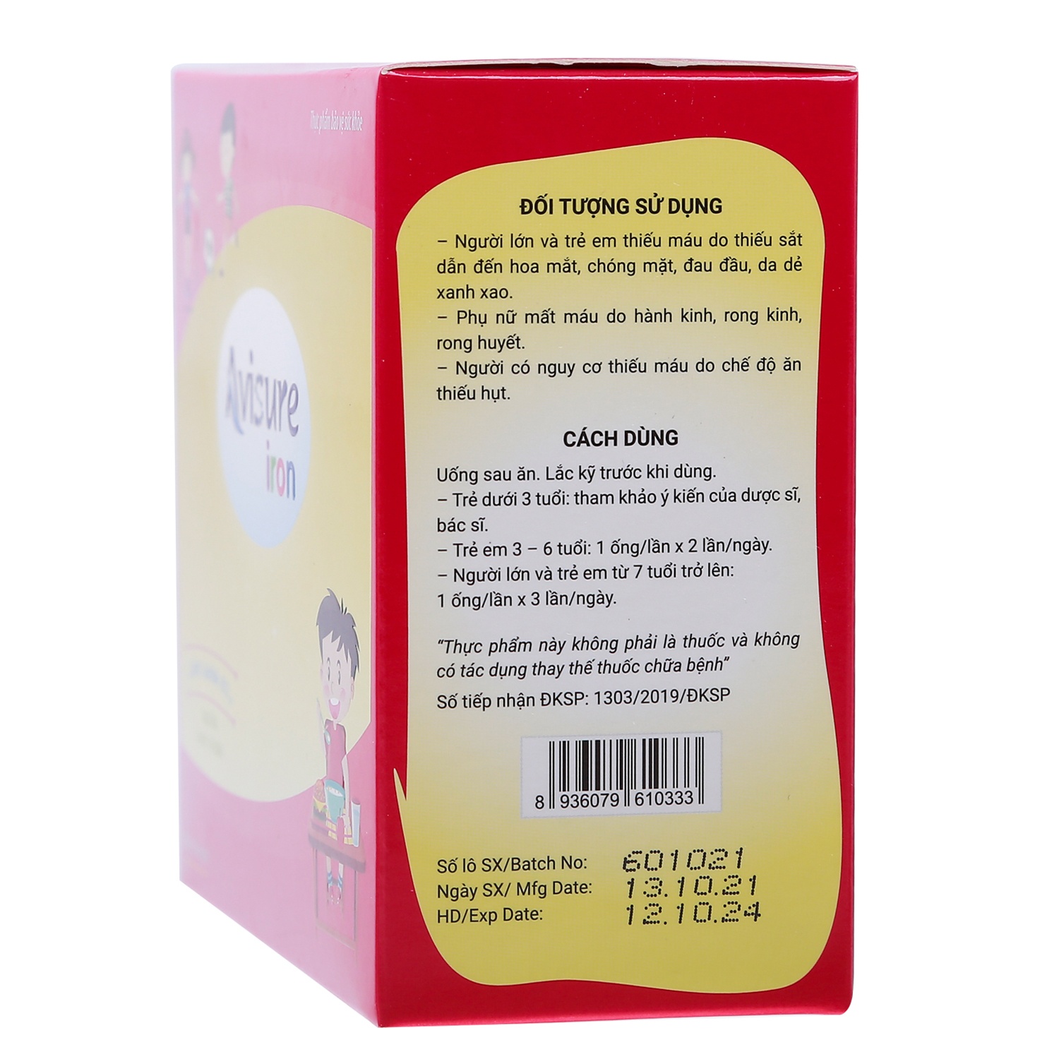 Siro bổ máu cho trẻ Avisure Iron 20x10ml hình 3