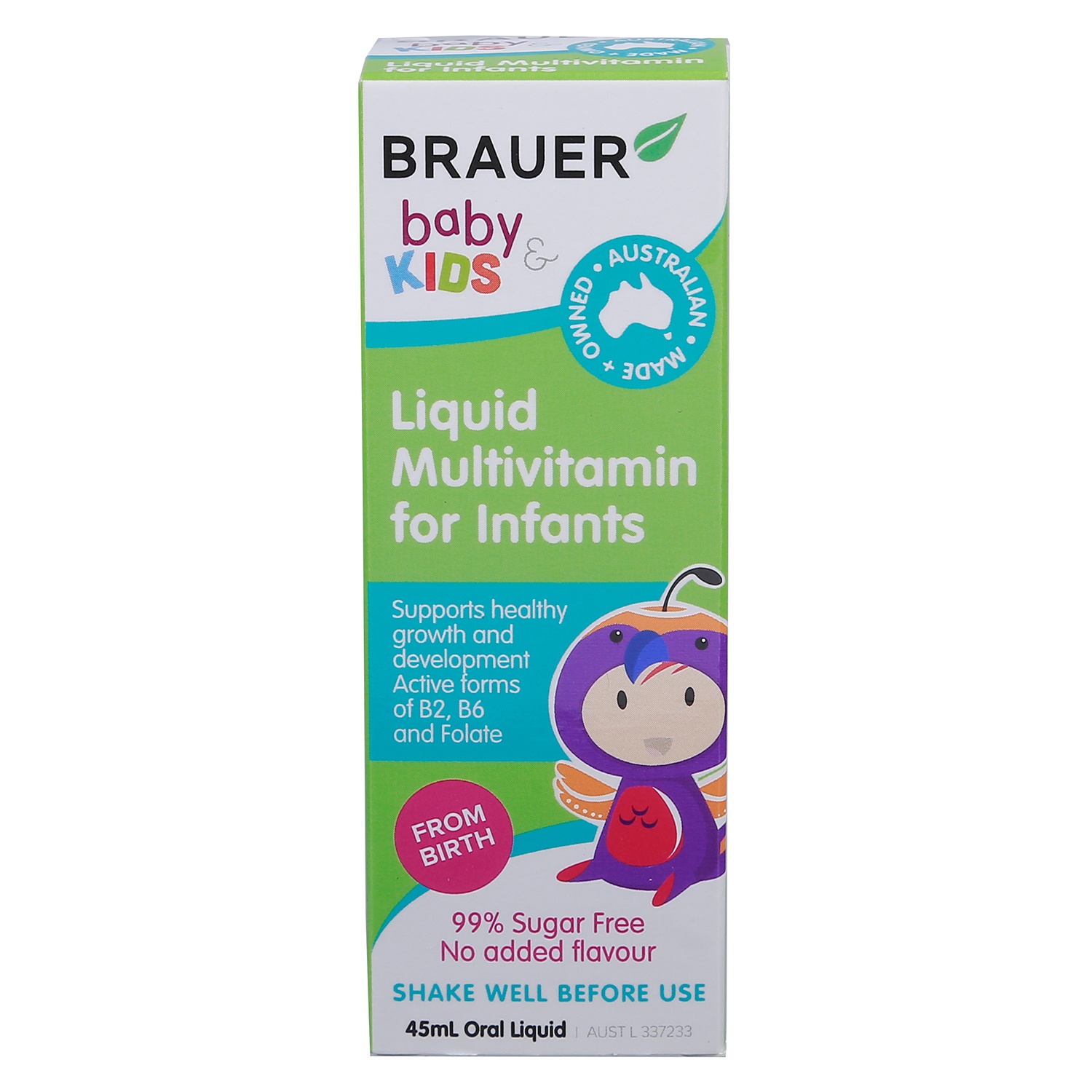 Siro bổ sung Vitamin Brauer Liquid Multivitamin For Infants 45ml (6-12 tháng) hình 2