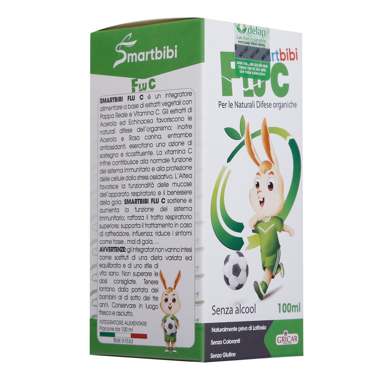 Công dụng Smartbibi FLU C - Siro cảm cúm 100ml (6M+)