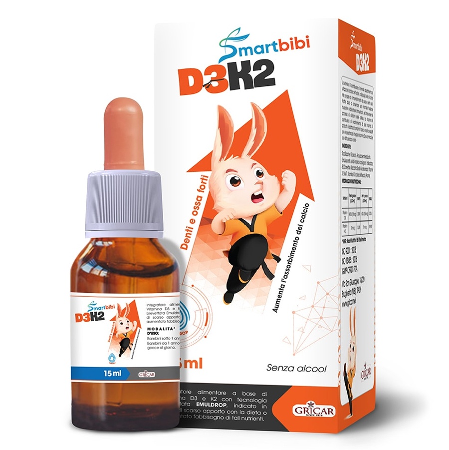 Smartbibi Vitamin D3K2 15ml (0M+) hình 1