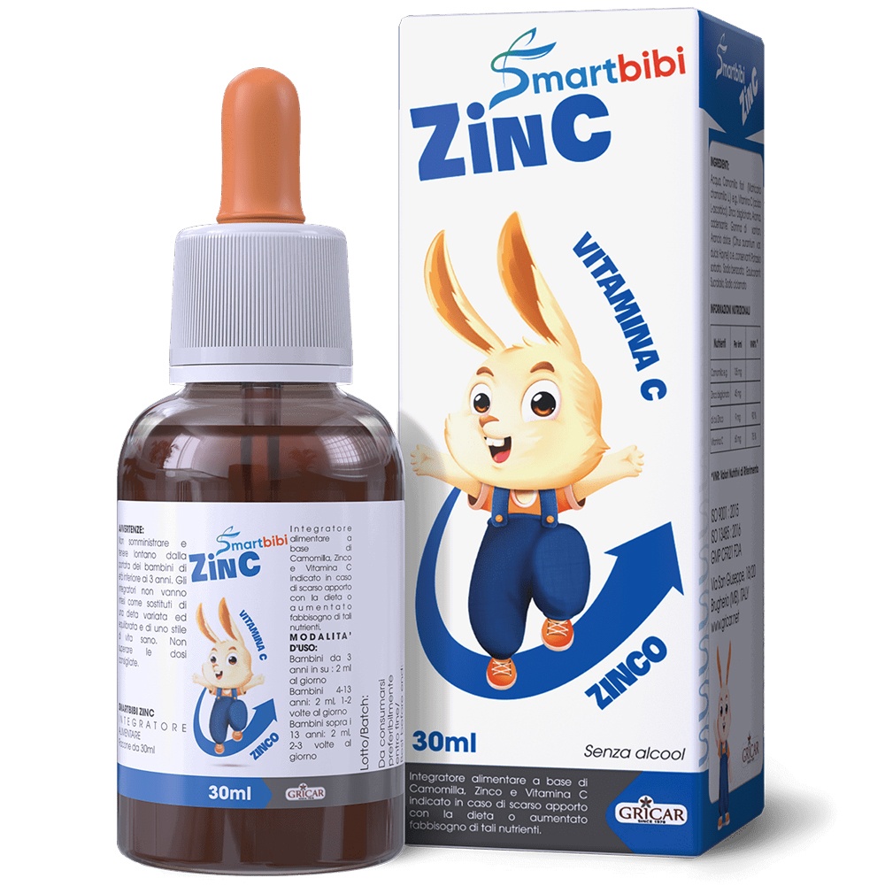 Smartbibi ZINC Bổ sung Kẽm, Vitamin C 30ml (0M+) hình 1