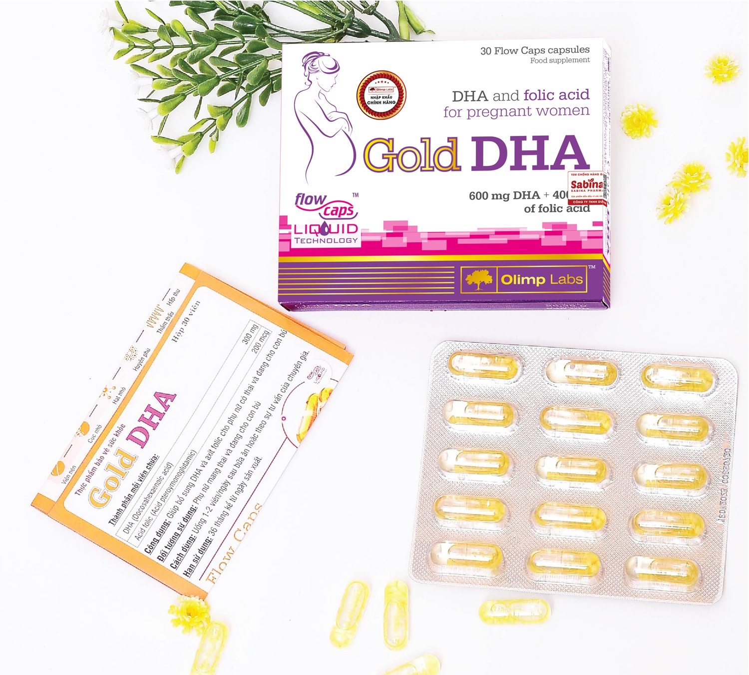 Thực phẩm bảo vệ sức khỏe Gold DHA (30 viên) hình 3