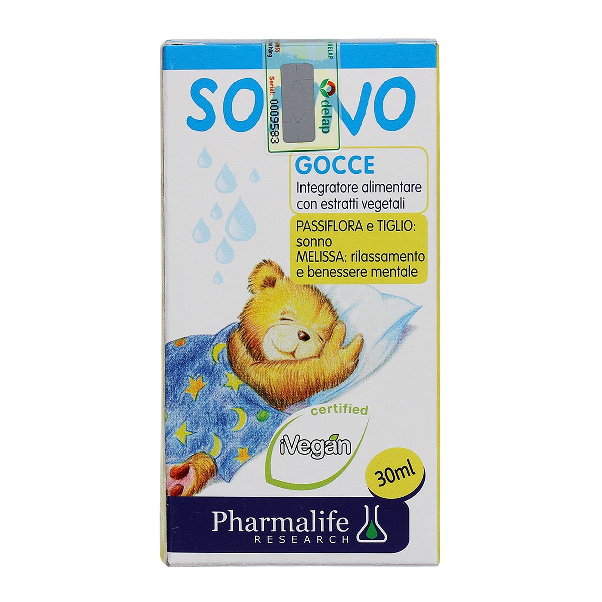 Thực phẩm Siro Sonno Bimbi 30ml hình 1
