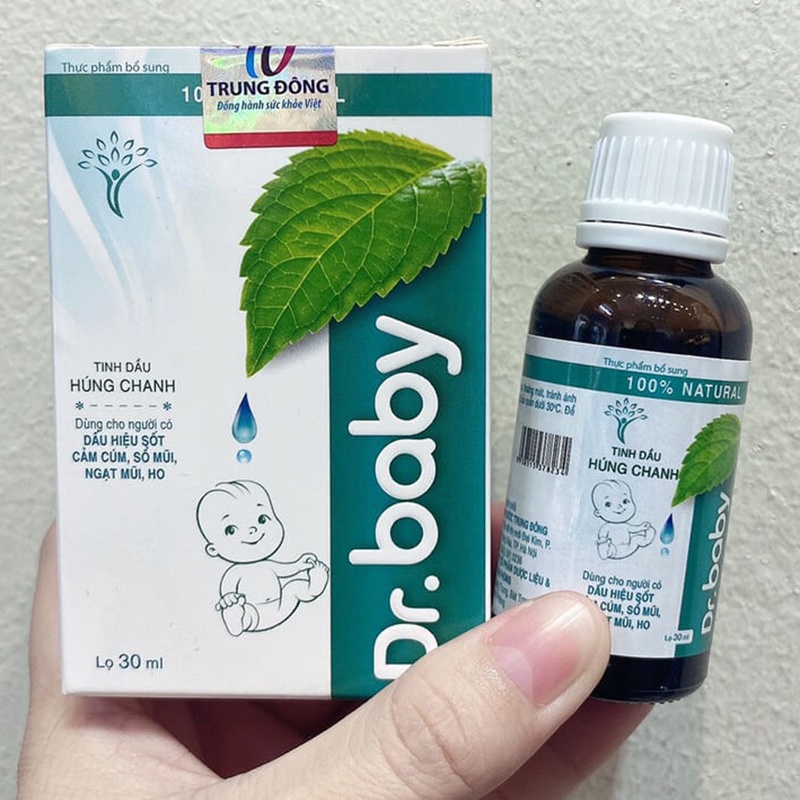 Tinh dầu húng chanh Dr.baby hình 2