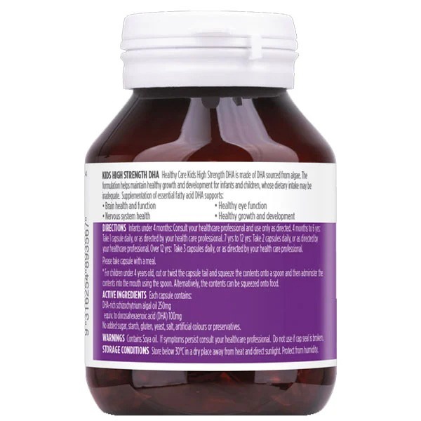 Viên uống Healthy Care Kids DHA 4m+ (60v) hình 2
