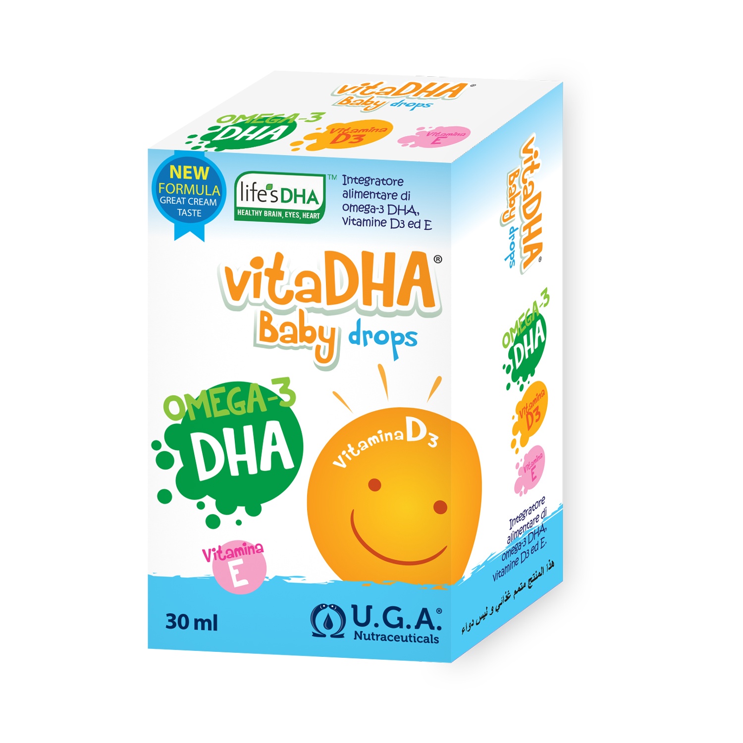 Thực phẩm bảo vệ sức khoẻ VitaDHA Baby Drops - DHA & D3 cho trẻ nhỏ 30ml hình 1
