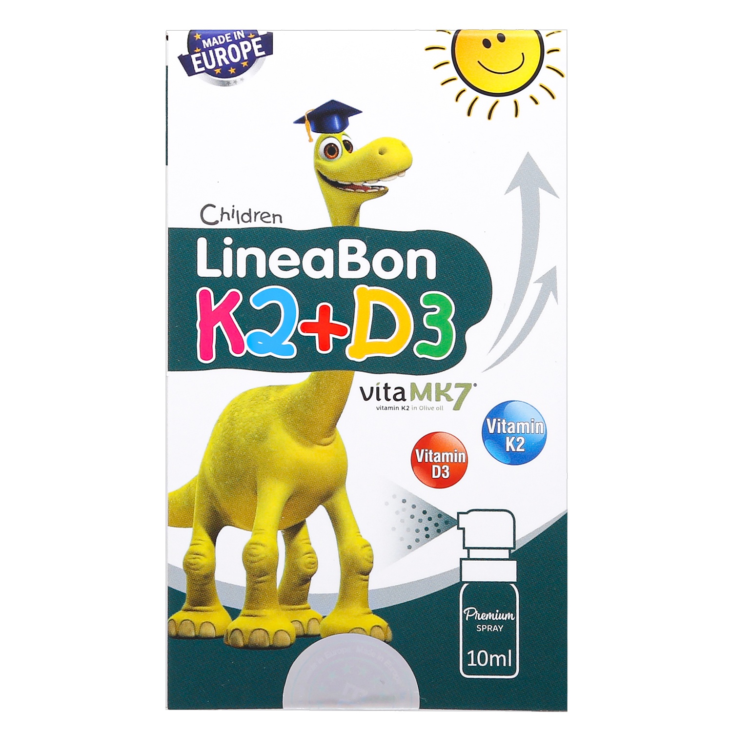 Vitamin D3, K2 Lineabon dạng xịt 10ml (0M+) hình 2