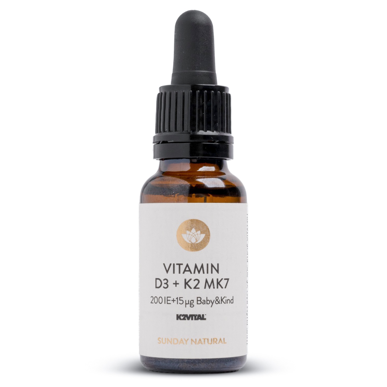 Vitamin D3K2 MK7 Sunday Natural 20ml của Đức - Bao bì mới