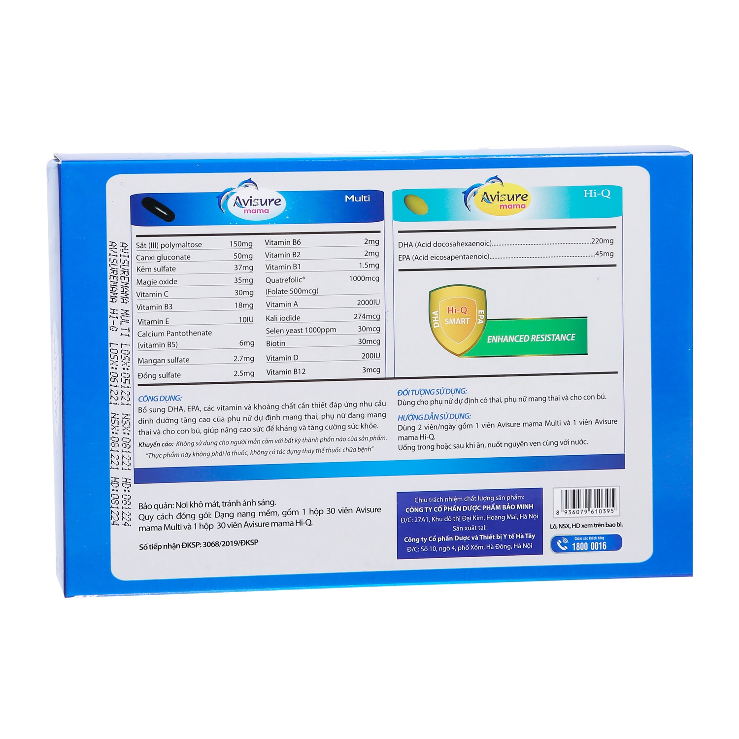 Vitamin tổng hợp cho mẹ bầu Avisure Mama (60 viên) hình 3