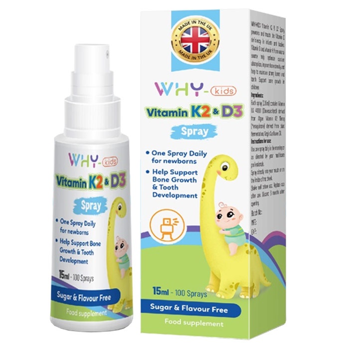 Vitamin D3K2 dạng xịt Why-kids hình 1