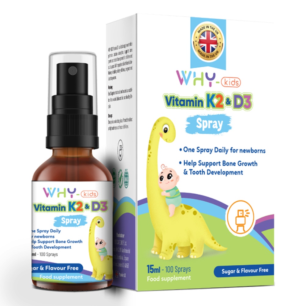 Vitamin D3K2 dạng xịt Why-kids hình 1