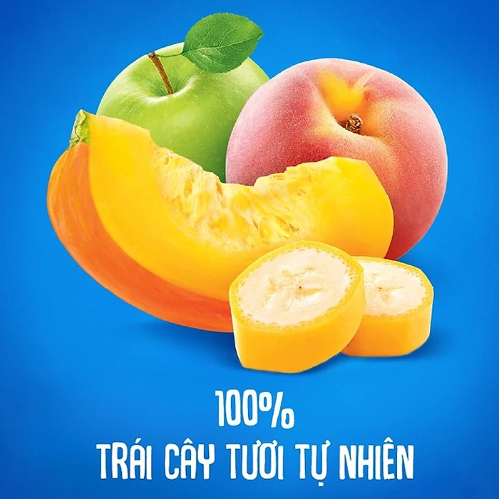 Trái cây nghiền vị táo, đào, chuối và bí ngô Agusha 90g, gói dành cho bé từ 6M+ hình 2