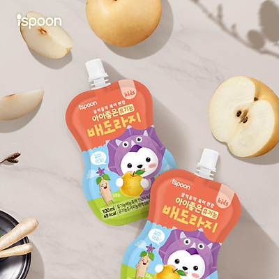 Nước hoa quả Ispoon vị Lê 100ml 6m+ hình 2