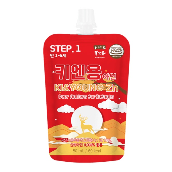 Nước nhung hươu kẽm Ki & Young 80ml (12M+)