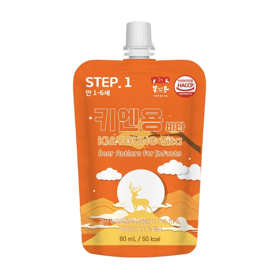 Nước nhung hươu vitamin Ki & Young 80ml (12M+)