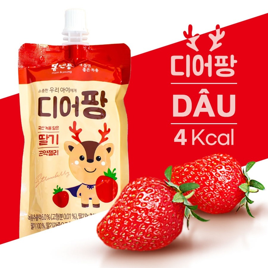 Nước thạch nhung hươu DeerPang dâu 120g