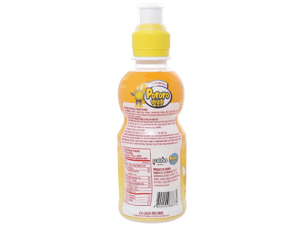 Nước uống Pororo hương vị trái cây nhiệt đới 235ml hình 1