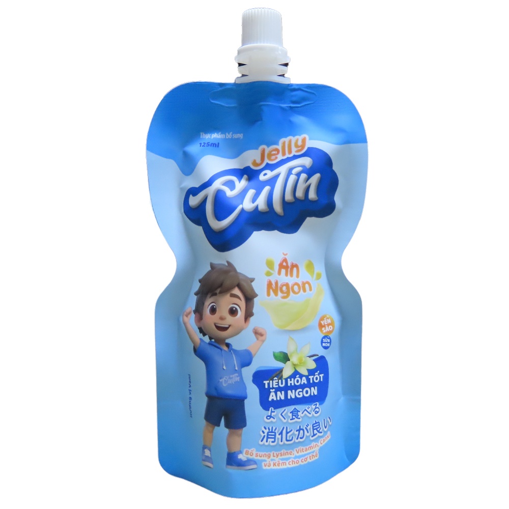 Thạch ăn ngon Jelly Cutin vị Vani 125ml hình 2