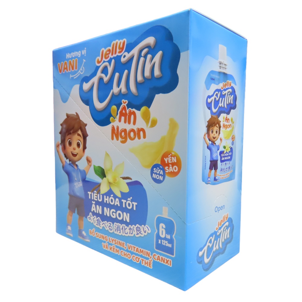 Thạch ăn ngon Jelly Cutin vị Vani 125ml hình 6