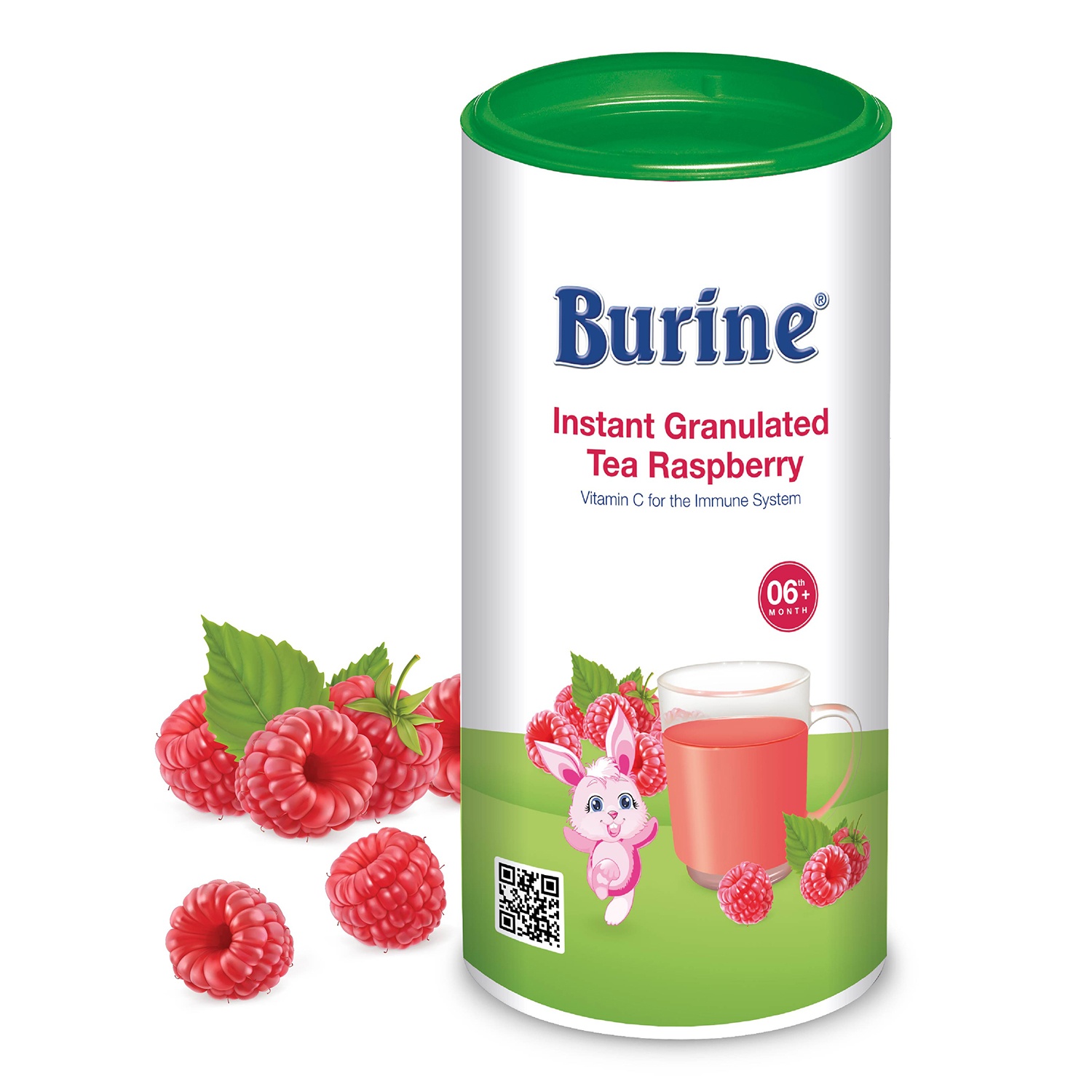 Trà cốm hoa quả Burine vị Mâm xôi 200g hình 1