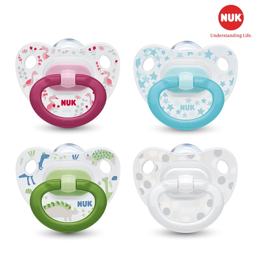 Bộ 2 ty giả NUK Hapyydays Silicone cho bé 0-18M hình 1