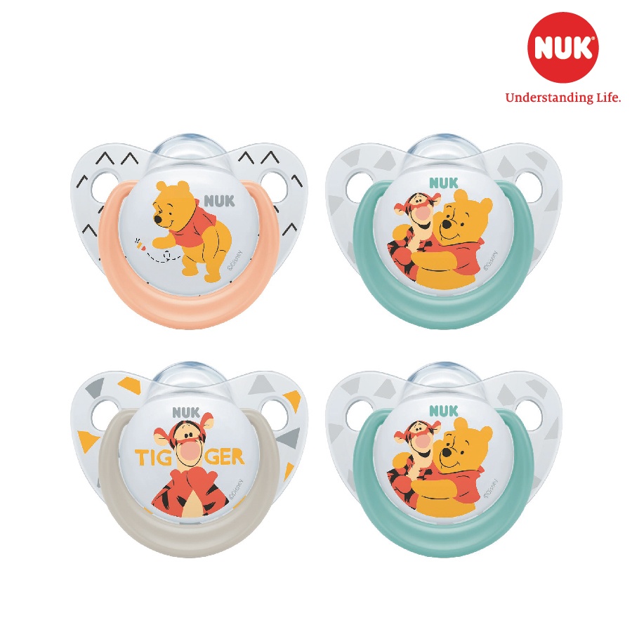 Bộ 2 ty ngậm Silicone Disney Plus Nuk cho bé (0-18M) hình 1