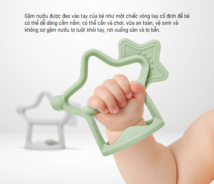 Gặm nướu Moyuum hình sao (Xanh) hình 3