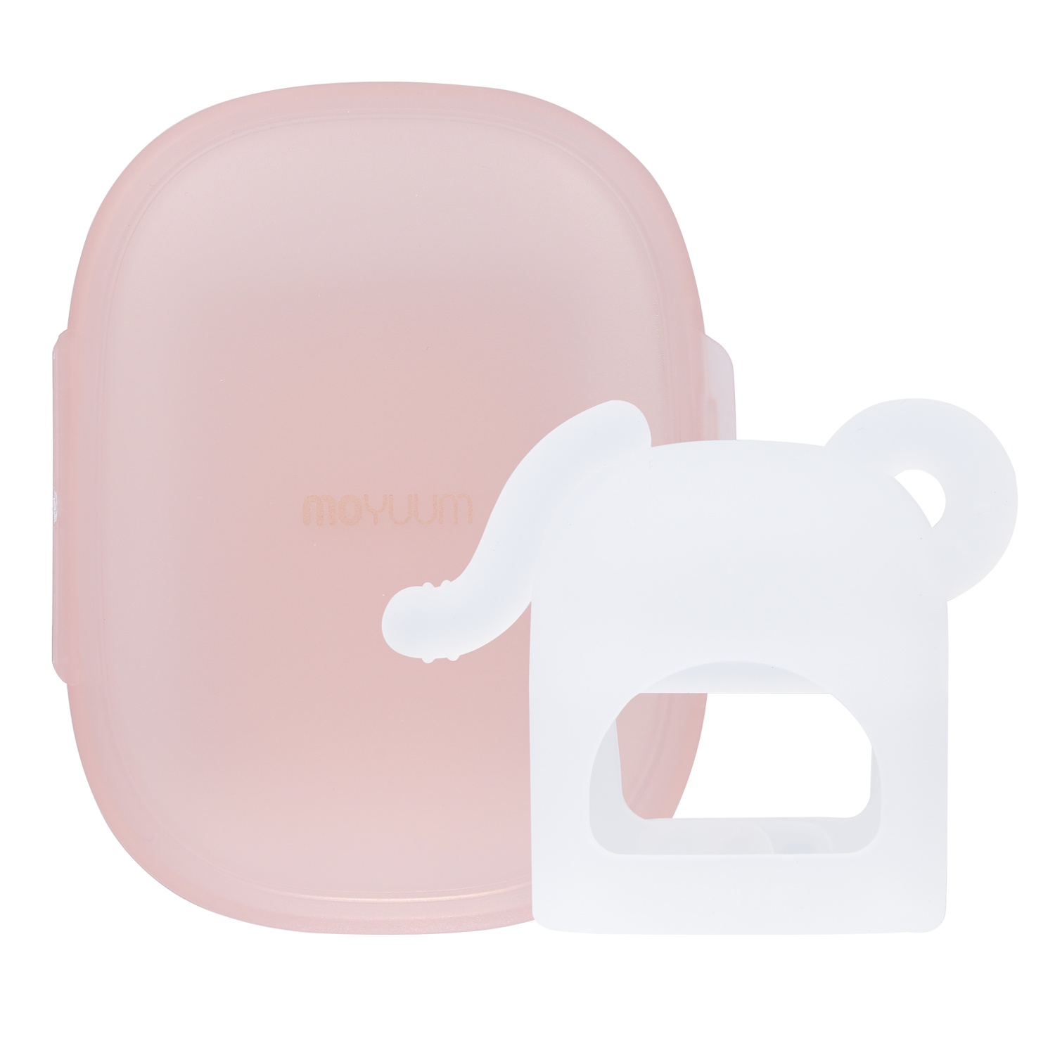 Gặm nướu Moyuum silicone chống mút tay hình voi (Trong suốt) hình 2